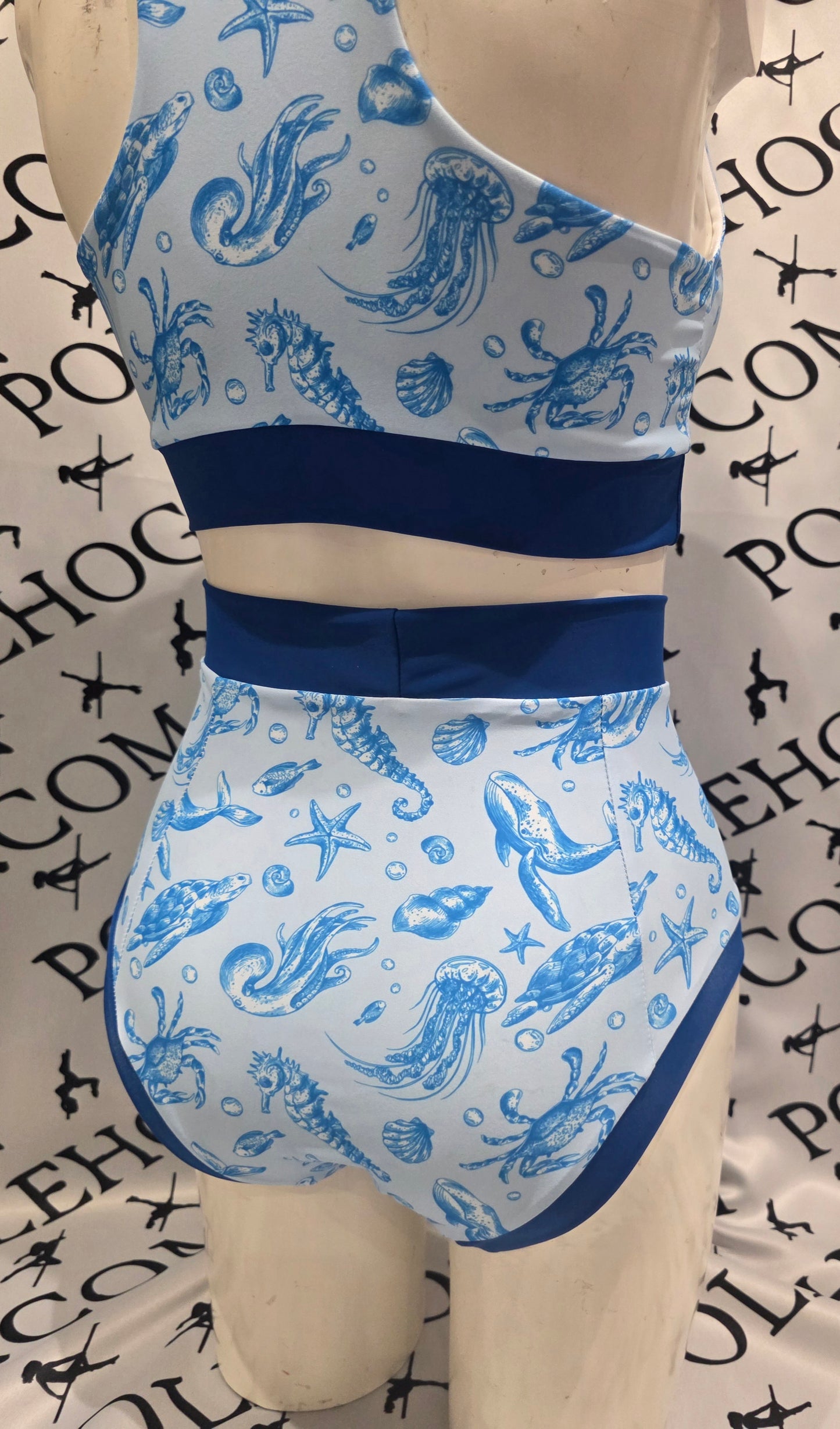 Deep sea high waisted panel pant (full)