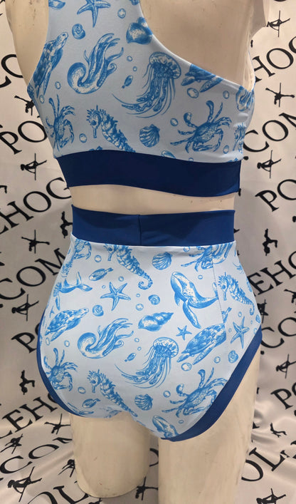 Deep sea high waisted panel pant (full)