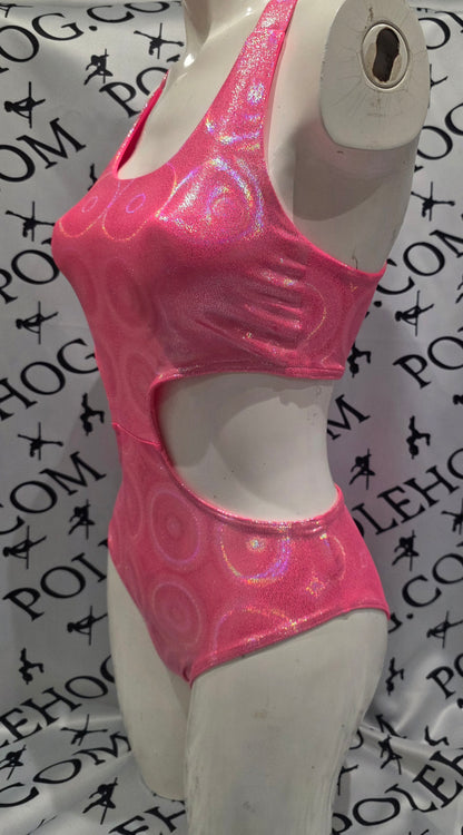 Coral disco x back bodysuit