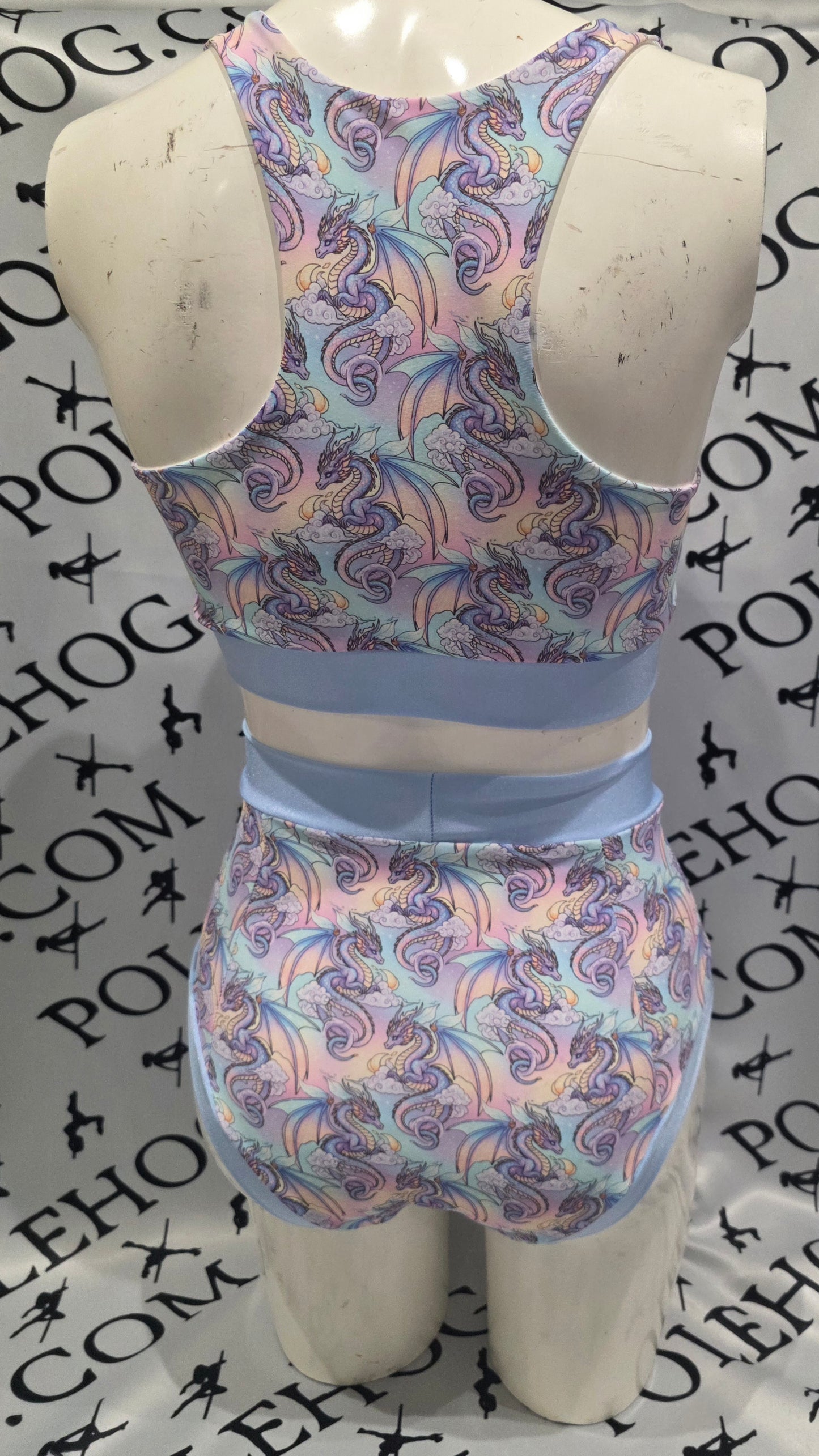 Majestic dragon high waisted panel pant (full)