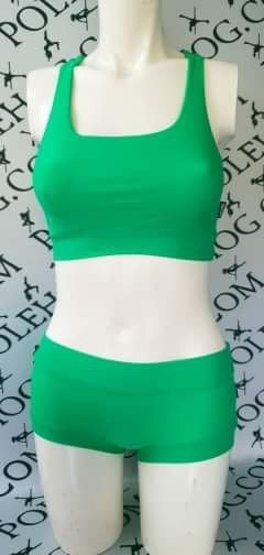 Vivd green colours high waisted fitted pant